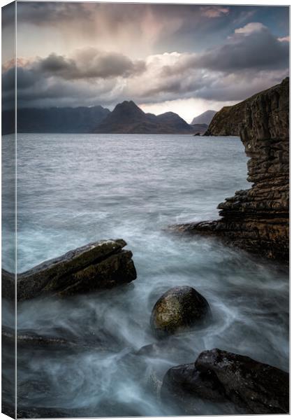 Elgol and the Black Cuillin Canvas Print by Paul Andrews