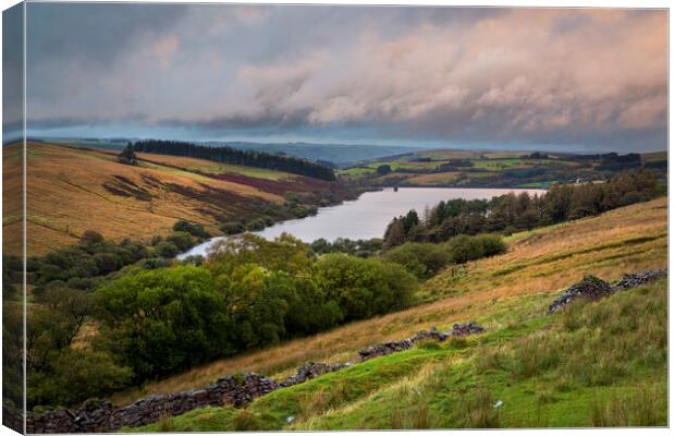 The Cray Reservoir in the Brecon Beacons National  Canvas Print by Leighton Collins