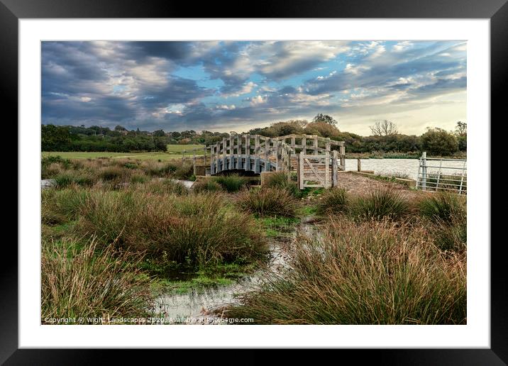 Brading Marshes Isle Of Wight Framed Mounted Print by Wight Landscapes