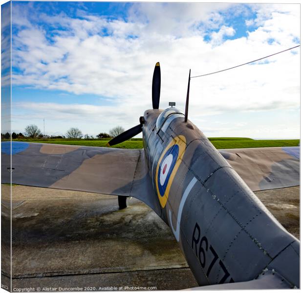 Model Spitfire Canvas Print by Alistair Duncombe