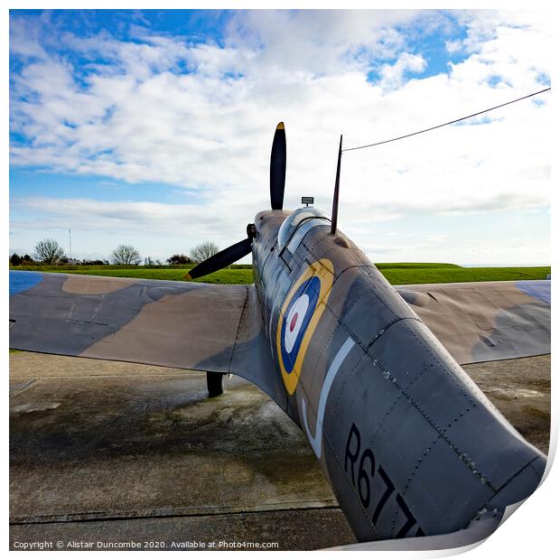 Model Spitfire Print by Alistair Duncombe