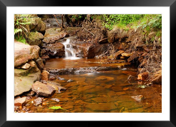 WATERS OF MAY BECK Framed Mounted Print by andrew saxton