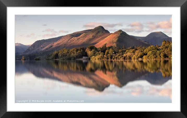Catbells Morning Light Framed Mounted Print by Phil Buckle