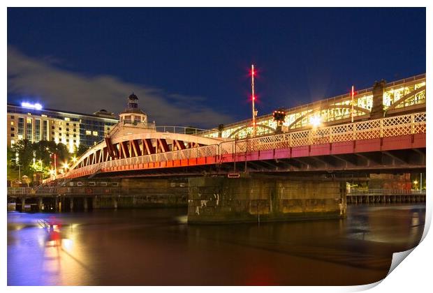Swing Bridge, Newcastle Print by Rob Cole