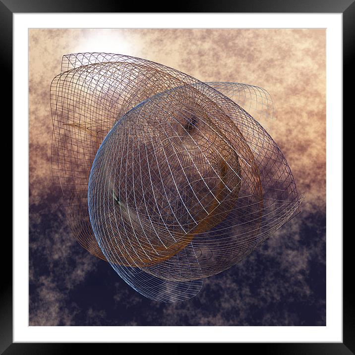 Cast the Net Framed Mounted Print by Thomas Broadfoot
