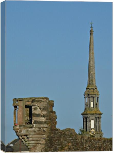 View of auld Ayr Canvas Print by Allan Durward Photography