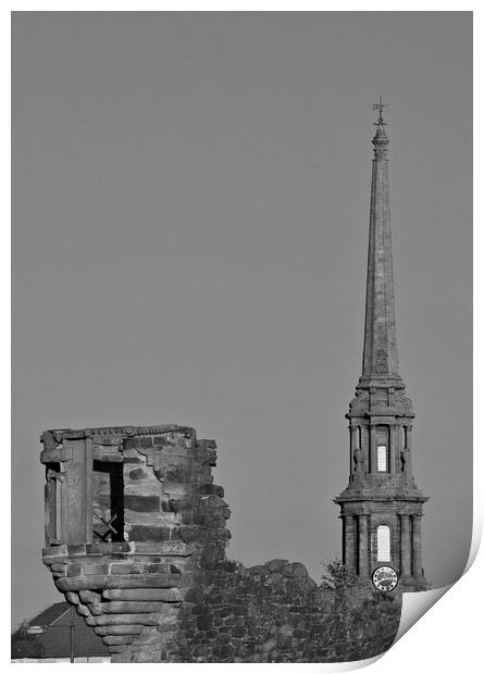 Auld Ayr, old architecture and landmarks Print by Allan Durward Photography