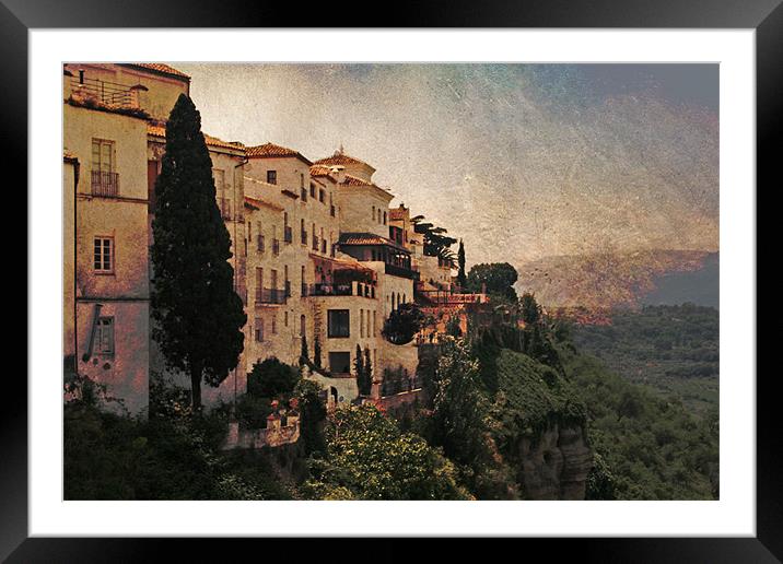 Ronda from the North Framed Mounted Print by Gary Miles