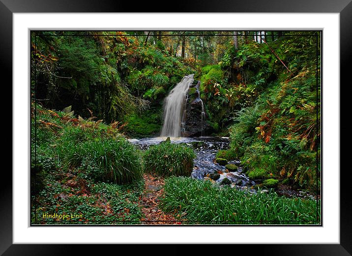 Hindhope Linn Framed Mounted Print by Richie Fairlamb