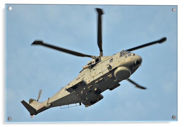 Royal Navy Merlin helicopter Acrylic by Allan Durward Photography