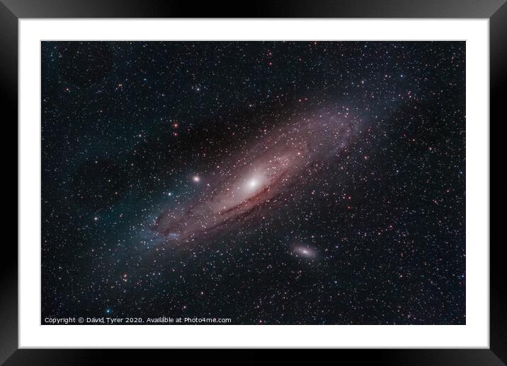 Andromeda's Celestial Dance Framed Mounted Print by David Tyrer