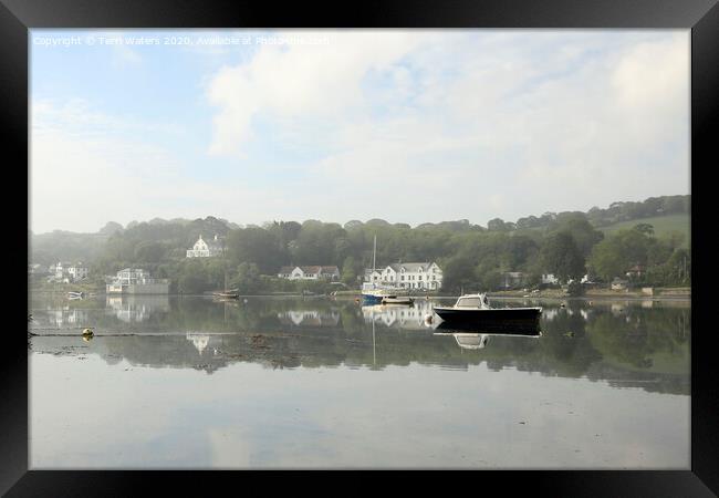 May Morning at Mylor Creek Framed Print by Terri Waters