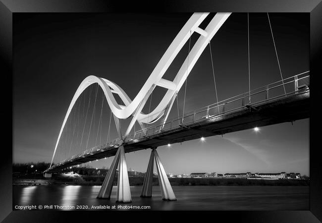 Infinity Bridge, Stockton-on Tees. No.2 Framed Print by Phill Thornton