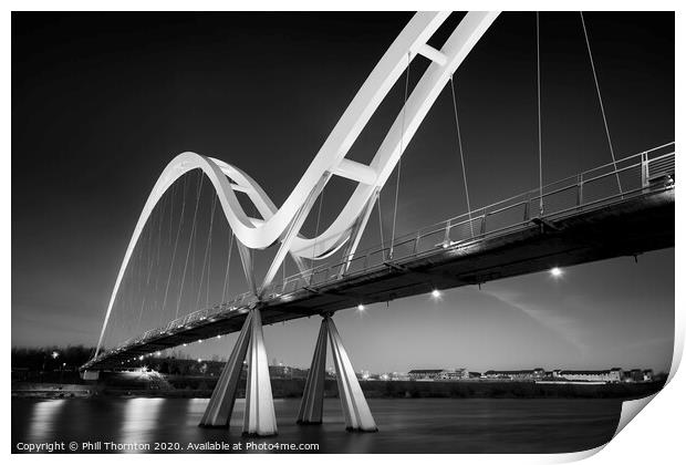 Infinity Bridge, Stockton-on Tees. No.2 Print by Phill Thornton