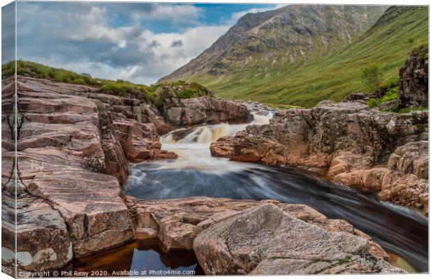 The River Etive Canvas Print by Phil Reay