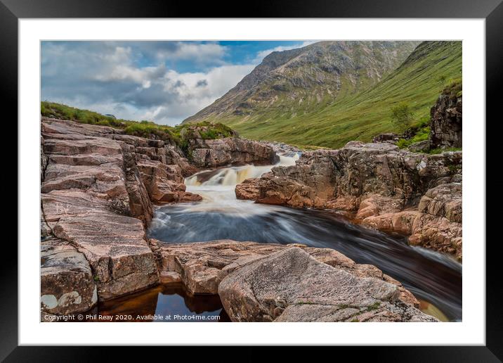 The River Etive Framed Mounted Print by Phil Reay
