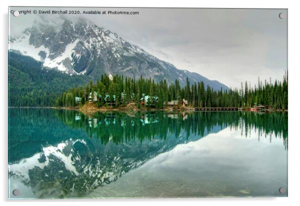 Emerald Lake, Canada Acrylic by David Birchall