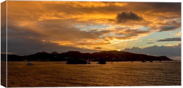 St. Barts Canvas Print by Roger Green