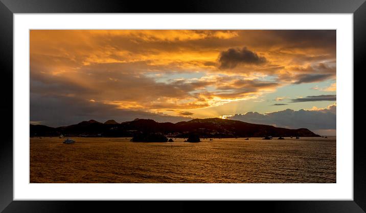 St. Barts Framed Mounted Print by Roger Green