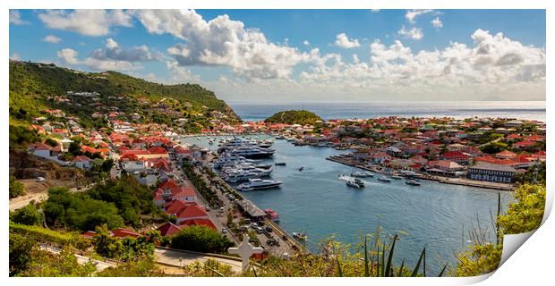 Gustavia Harbour Print by Roger Green