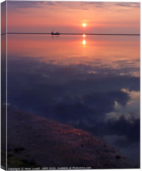 Meols Reflections Canvas Print by Peter Lovatt  LRPS