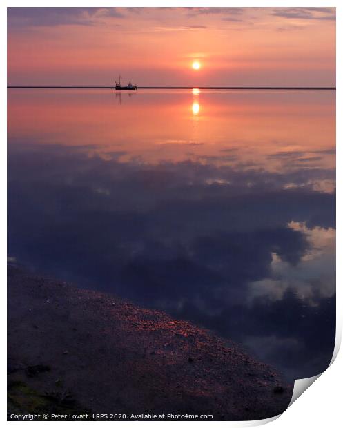 Meols Reflections Print by Peter Lovatt  LRPS