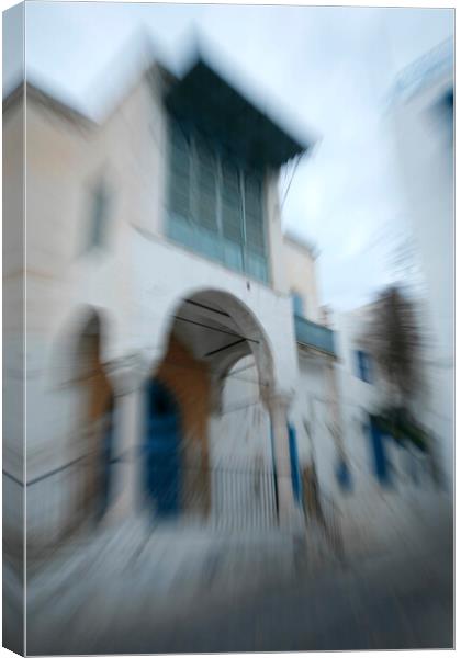 TUNISIA SIDI BOU SAID OLD TOWN Canvas Print by urs flueeler