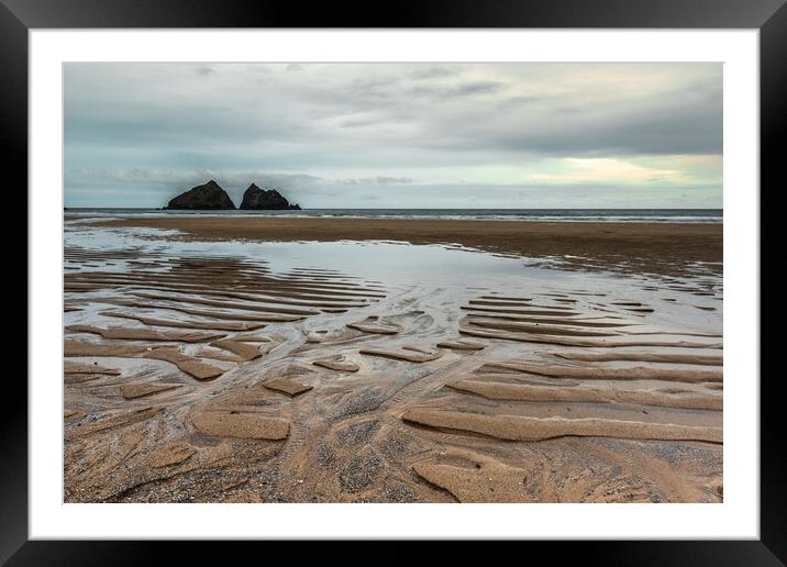 Holywell bay Framed Mounted Print by chris smith