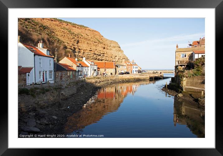 Staithes Beck, North Yorkshire, England Framed Mounted Print by Hazel Wright