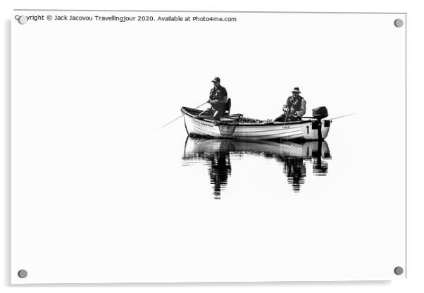 Two Anglers Acrylic by Jack Jacovou Travellingjour