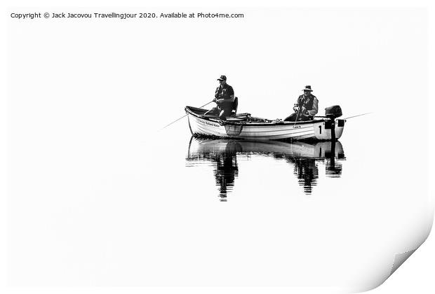 Two Anglers Print by Jack Jacovou Travellingjour