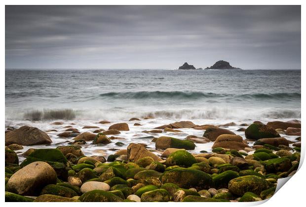 cornwall Seascape Print by chris smith