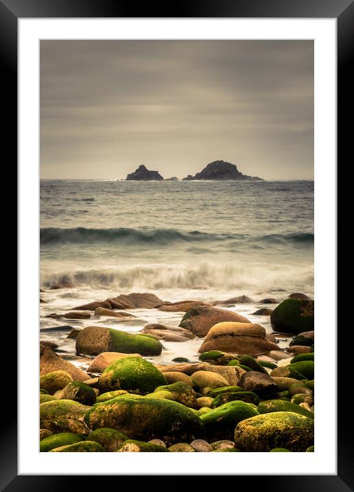 cornwall Seascape Framed Mounted Print by chris smith