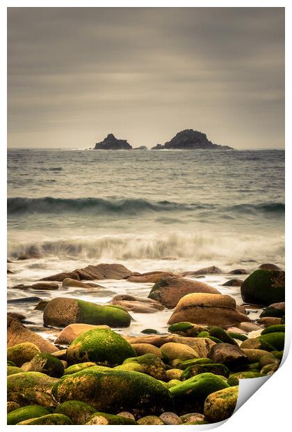 cornwall Seascape Print by chris smith