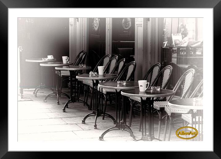 Cafe Framed Mounted Print by Glen Allen