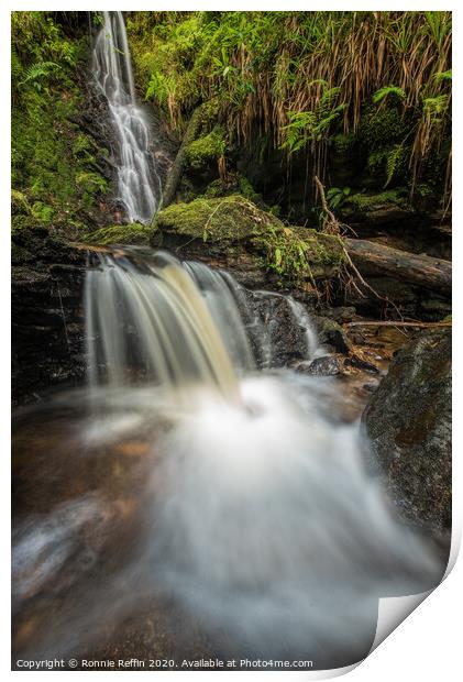 Double Waterfall Print by Ronnie Reffin