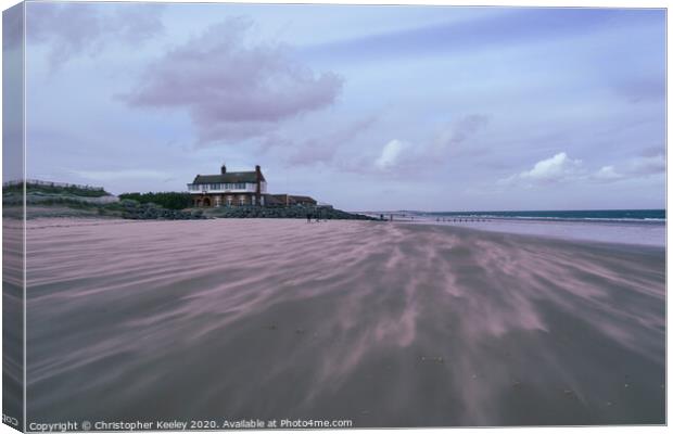Brancaster beach  Canvas Print by Christopher Keeley