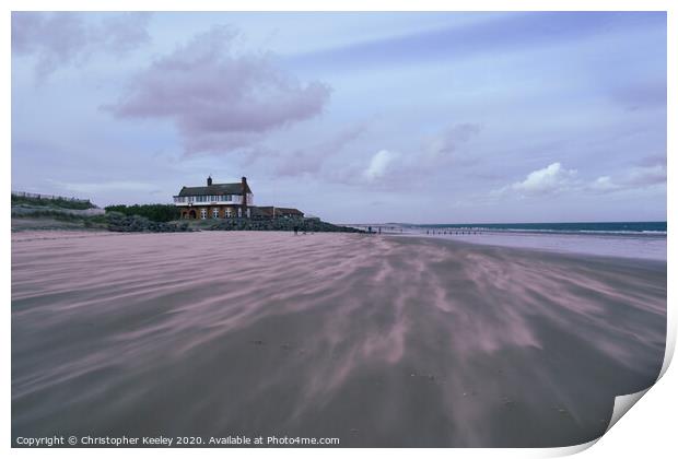 Brancaster beach  Print by Christopher Keeley