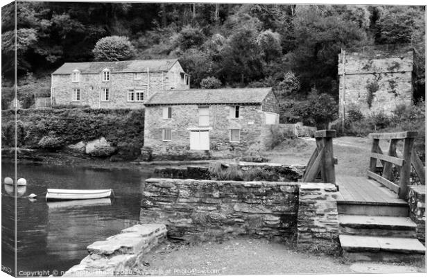 Pont Creek on the River Fowey, Cornwall Canvas Print by Neil Mottershead
