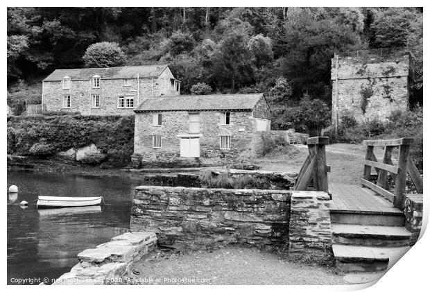 Pont Creek on the River Fowey, Cornwall Print by Neil Mottershead