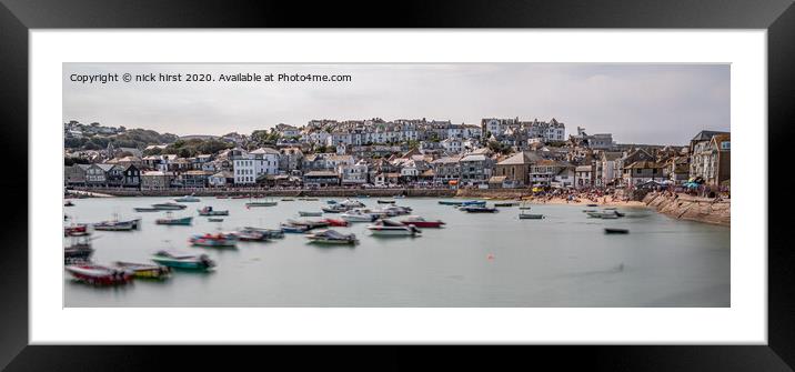 Boating Life St Ives Framed Mounted Print by nick hirst