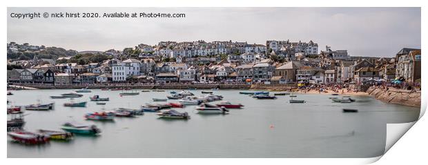 Boating Life St Ives Print by nick hirst