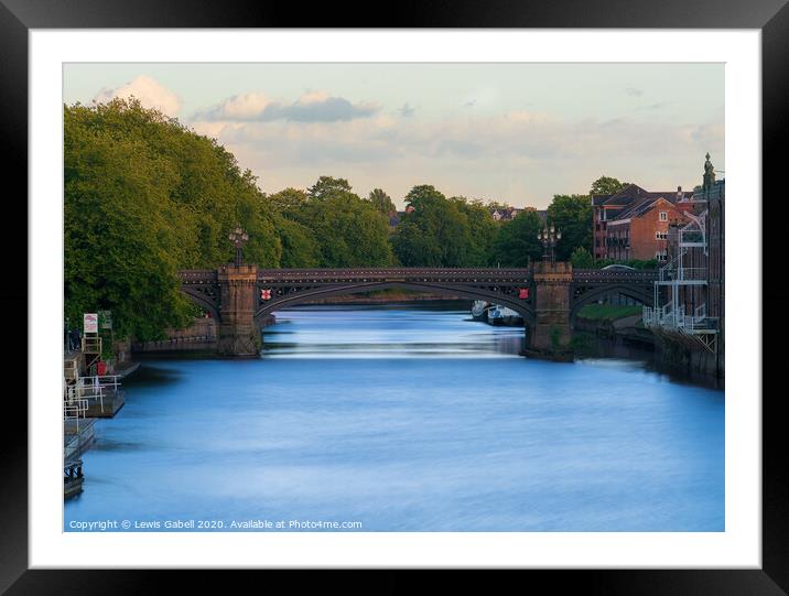 Skeldergate Bridge, York Framed Mounted Print by Lewis Gabell