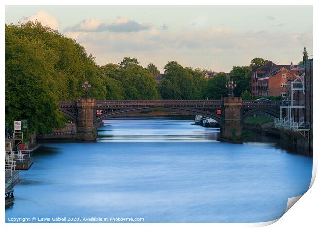 Skeldergate Bridge, York Print by Lewis Gabell