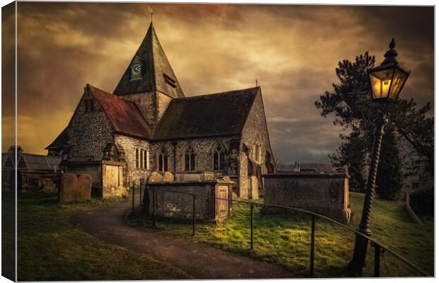 Saint Margaret's Church In Ditchling Canvas Print by Chris Lord