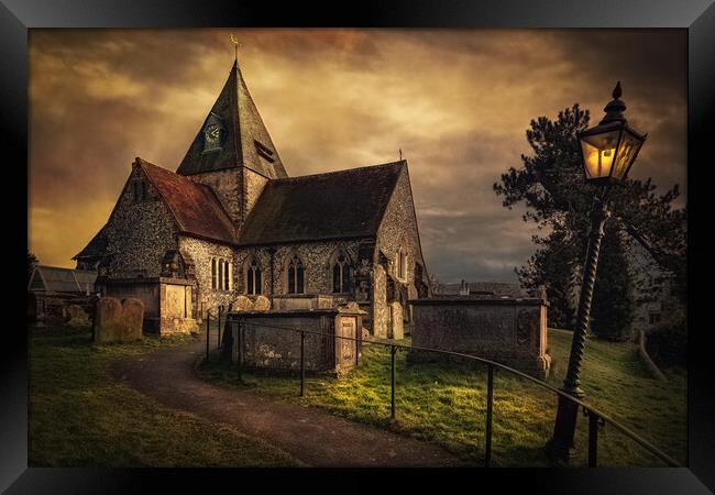 Saint Margaret's Church In Ditchling Framed Print by Chris Lord