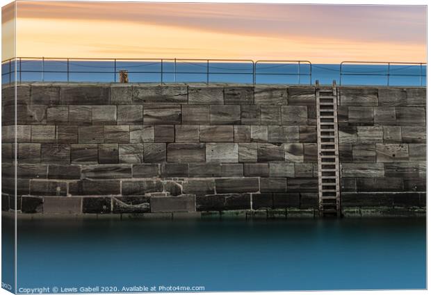 The Wall, Whitby Canvas Print by Lewis Gabell