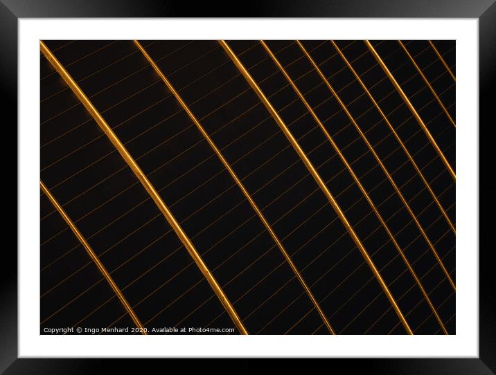 Golden strings Framed Mounted Print by Ingo Menhard