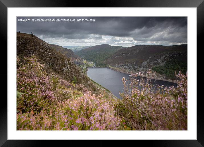 Caban Coch Dam and Reservoir, Elan Valley Wales Framed Mounted Print by Sorcha Lewis