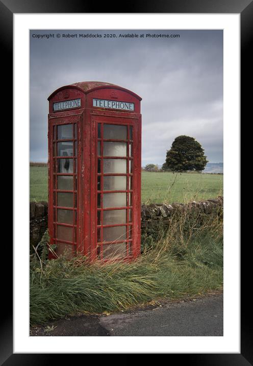 Telephone box Framed Mounted Print by Robert Maddocks